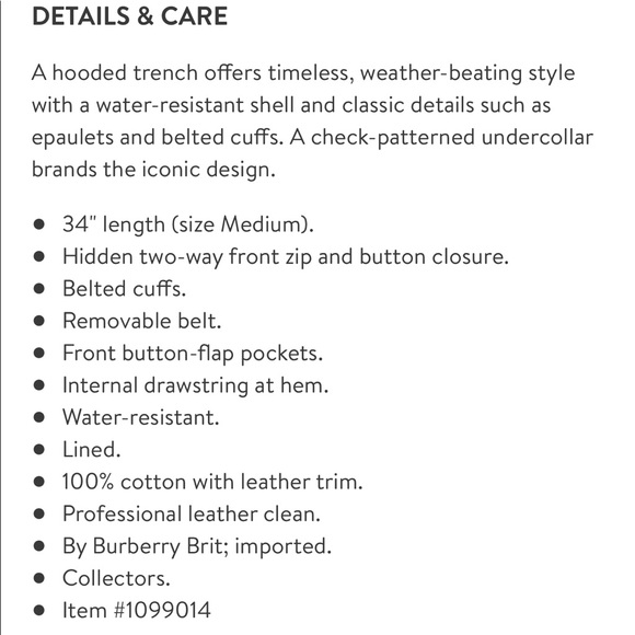 Burberry Brit Navy Fenton Trench - Picture 9 of 9